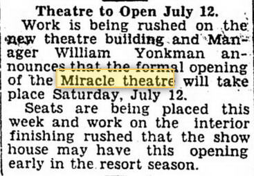 Pentwater Theatre - 01 Jul 1930 Article (newer photo)